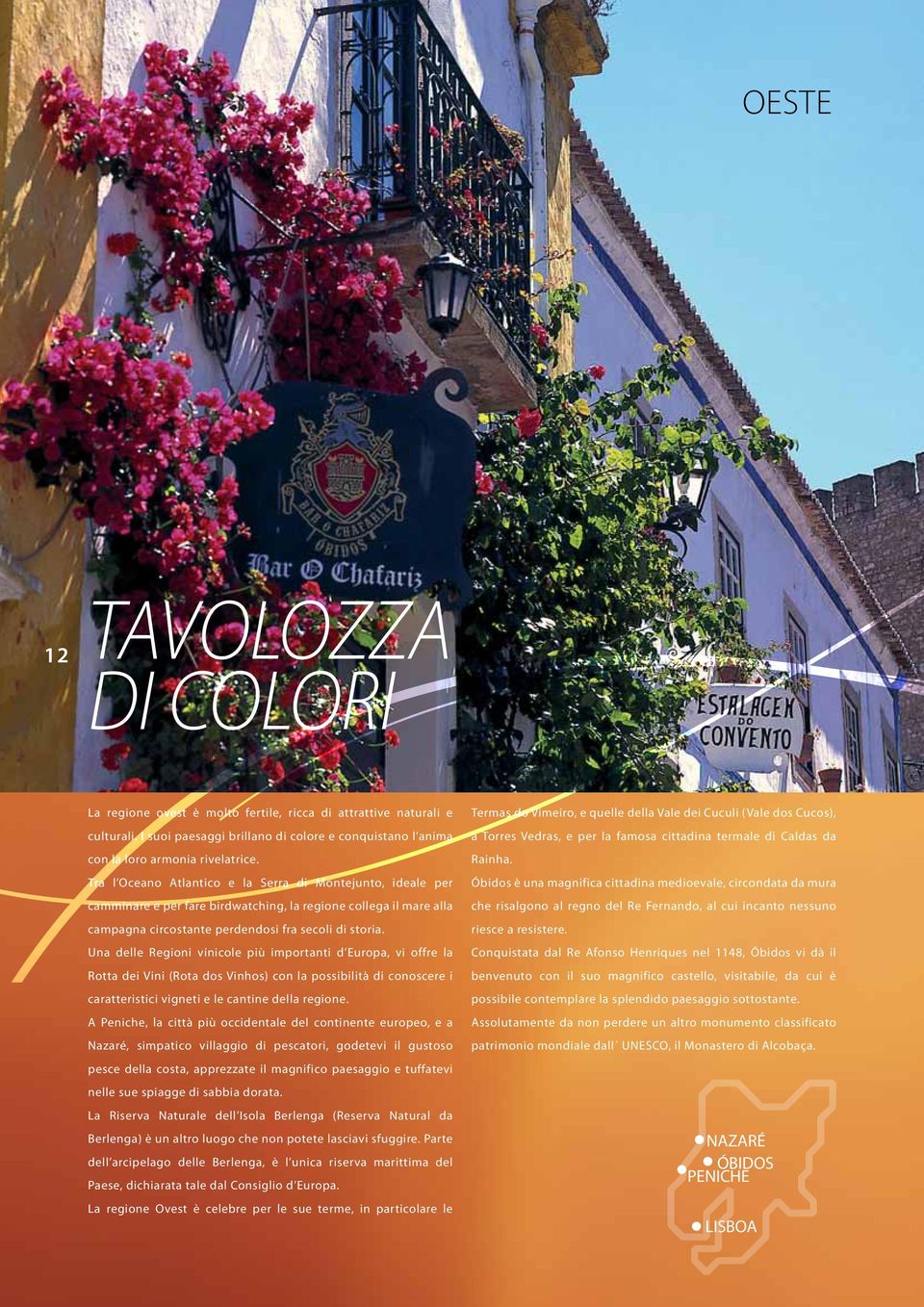 Una delle Regioni vinicole più importanti d Europa, vi offre la Rotta dei Vini (Rota dos Vinhos) con la possibilità di conoscere i caratteristici vigneti e le cantine della regione.