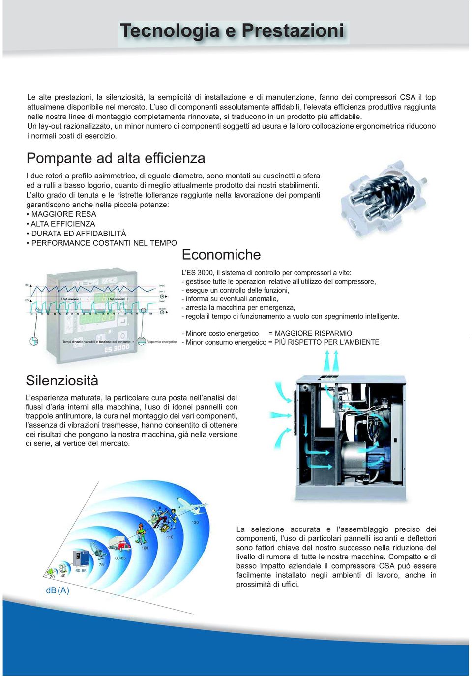 Un layout razionalizzato, un minor numero di componenti soggetti ad usura e la loro collocazione ergonometrica riducono i normali costi di esercizio.