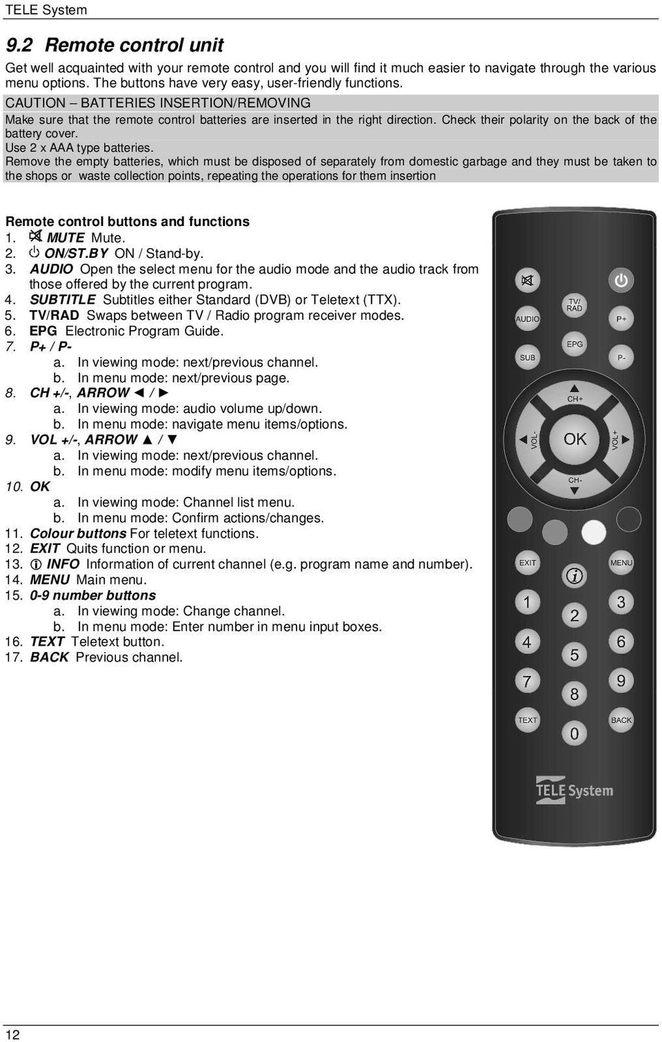 Check their polarity on the back of the battery cover. Use 2 x AAA type batteries.