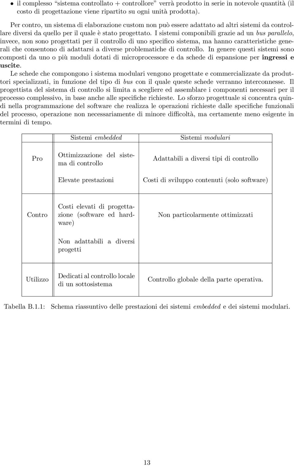 I sistemi componibili grazie ad un bus parallelo, invece, non sono progettati per il controllo di uno specifico sistema, ma hanno caratteristiche generali che consentono di adattarsi a diverse