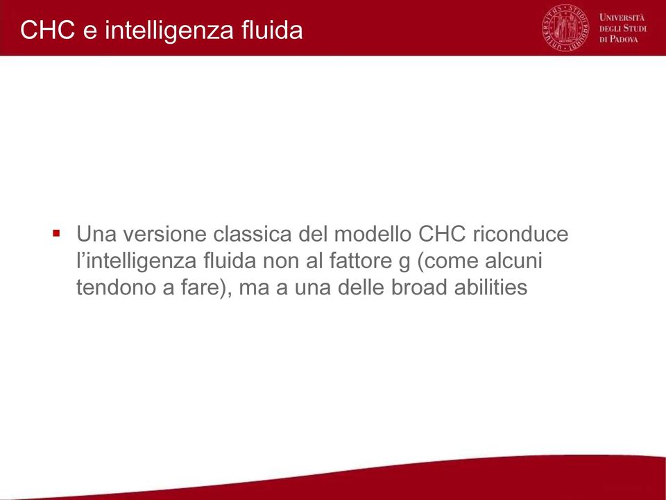 intelligenza fluida non al fattore g (come