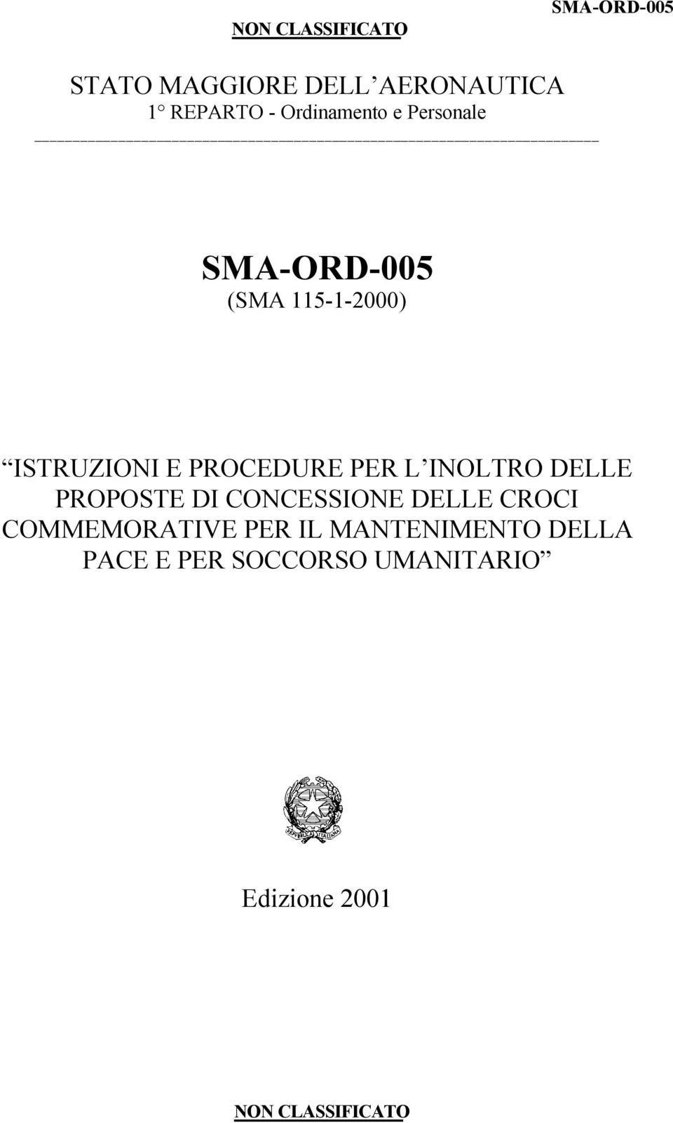 INOLTRO DELLE PROPOSTE DI CONCESSIONE DELLE CROCI