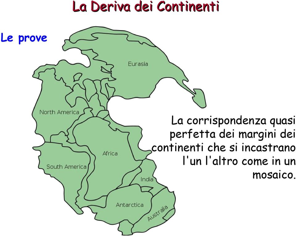 dei margini dei continenti che si