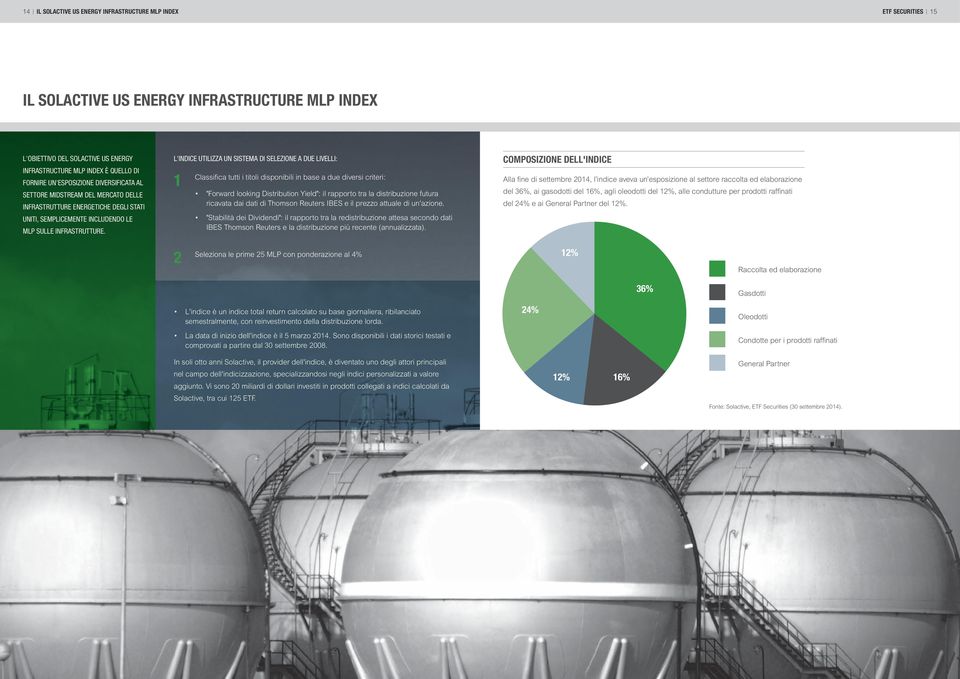 L'INDICE UTILIZZA UN SISTEMA DI SELEZIONE A DUE LIVELLI: 1 Classifica tutti i titoli disponibili in base a due diversi criteri: "Forward looking Distribution Yield": il rapporto tra la distribuzione