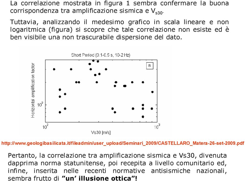 trascurabile dispersione del dato. http://www.geologibasilicata.it/fileadmin/user_upload/seminari_2009/castellaro_matera-26-set-2009.