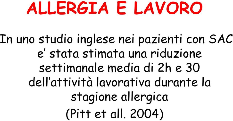 settimanale media di 2h e 30 dell attività