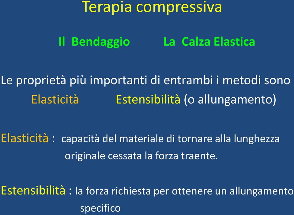 : capacità del materiale di tornare alla lunghezza originale cessata la forza