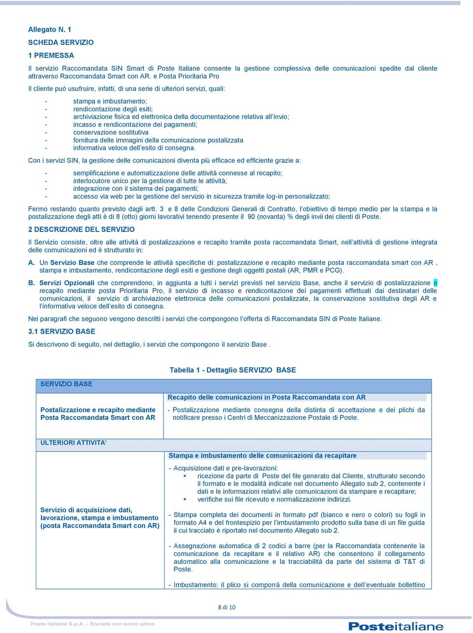 e Posta Prioritaria Pro Il cliente può usufruire, infatti, di una serie di ulteriori servizi, quali: - stampa e imbustamento; - rendicontazione degli esiti; - archiviazione fisica ed elettronica