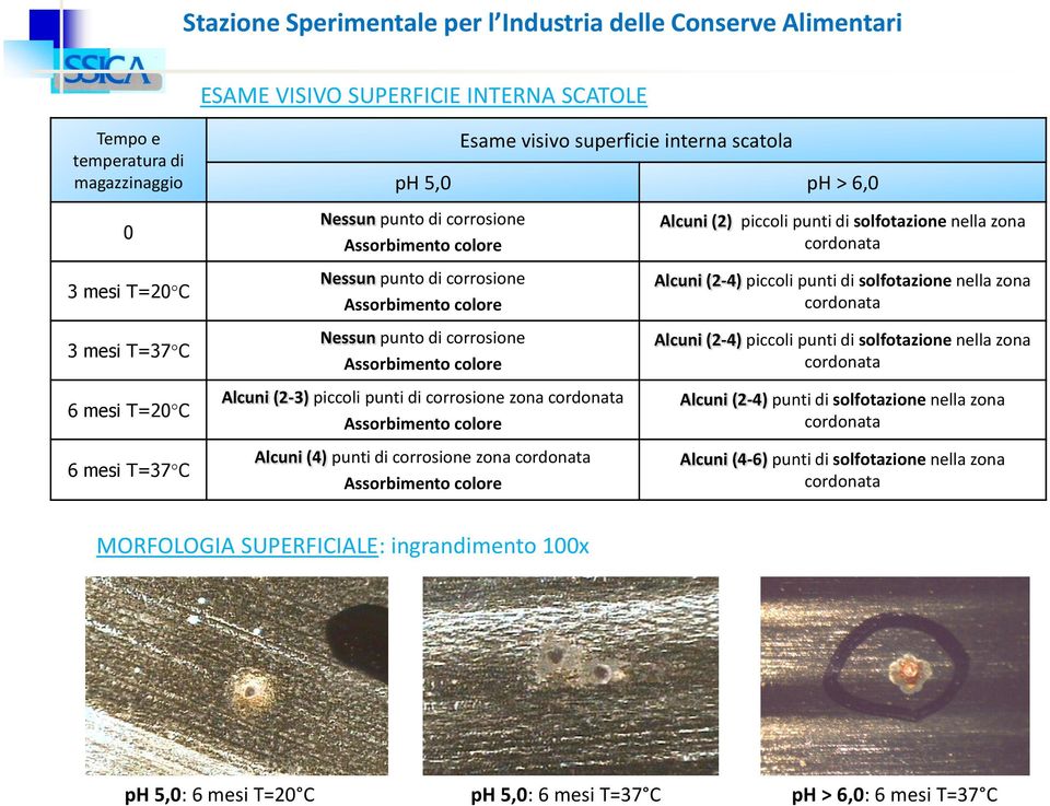 Assorbimento colore Alcuni (4) punti di corrosione zona cordonata Assorbimento colore Alcuni (2) piccoli punti di solfotazione nella zona cordonata Alcuni (2-4) piccoli punti di solfotazione nella