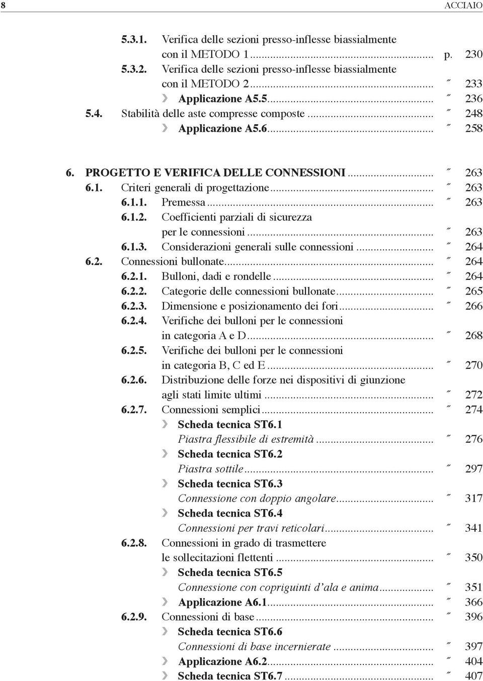 .. 263 6.1.3. Considerazioni generali sulle connessioni... 264 6.2. Connessioni bullonate... 264 6.2.1. Bulloni, dadi e rondelle... 264 6.2.2. Categorie delle connessioni bullonate... 265 6.2.3. dimensione e posizionamento dei fori.