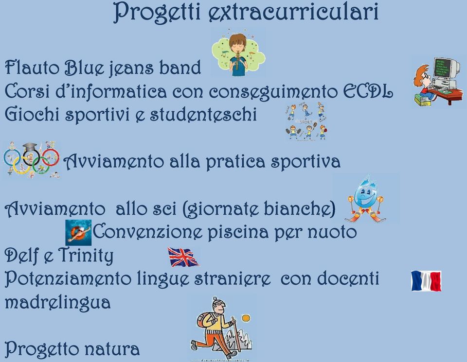 sportiva vviamento allo sci (giornate bianche) Convenzione piscina per nuoto