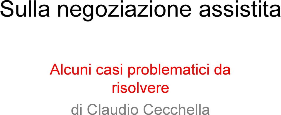 problematici da