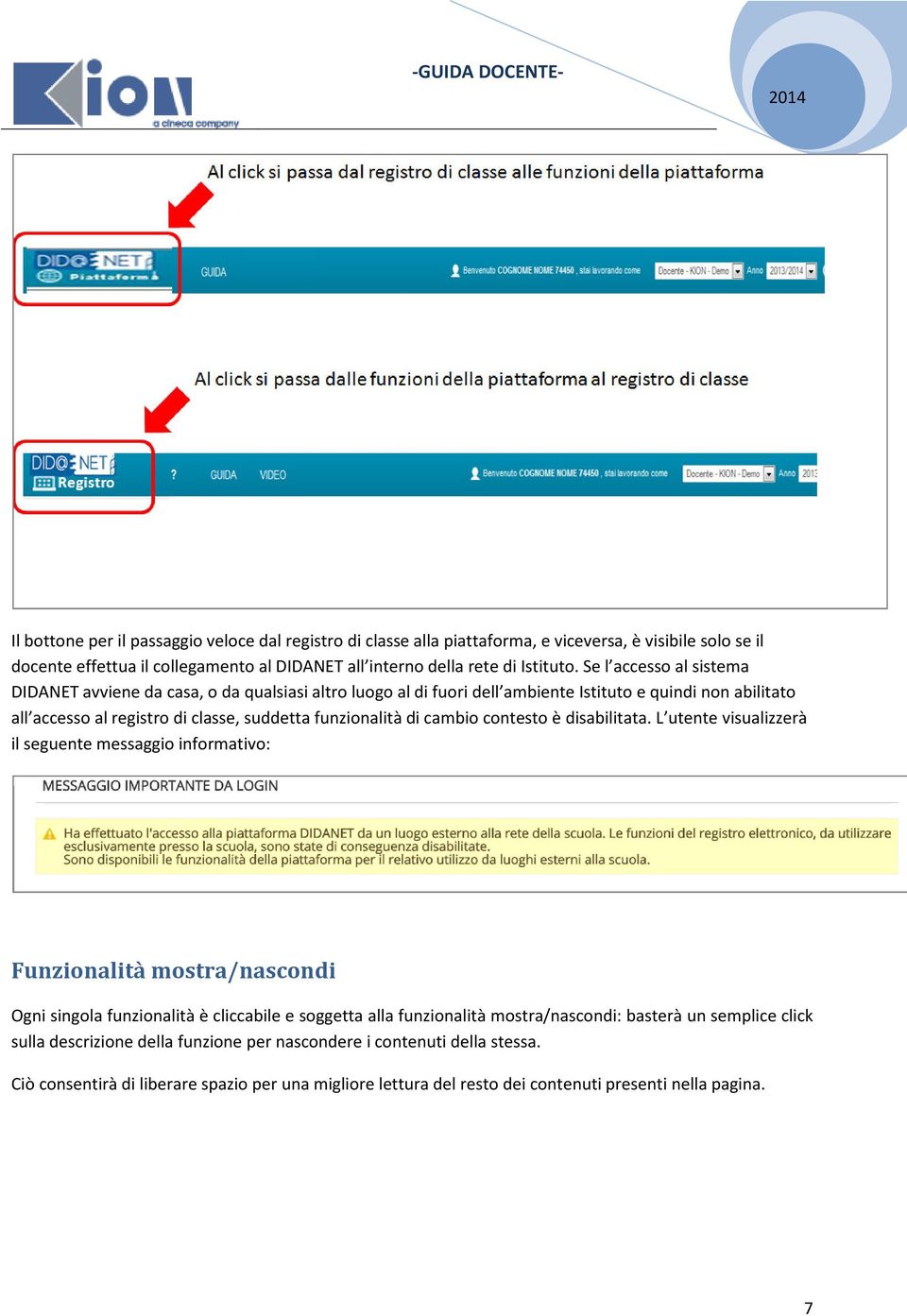 cambio contesto è disabilitata.