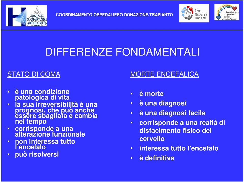 alterazione funzionale non interessa tutto l encefalo può risolversi è morte è una diagnosi è una