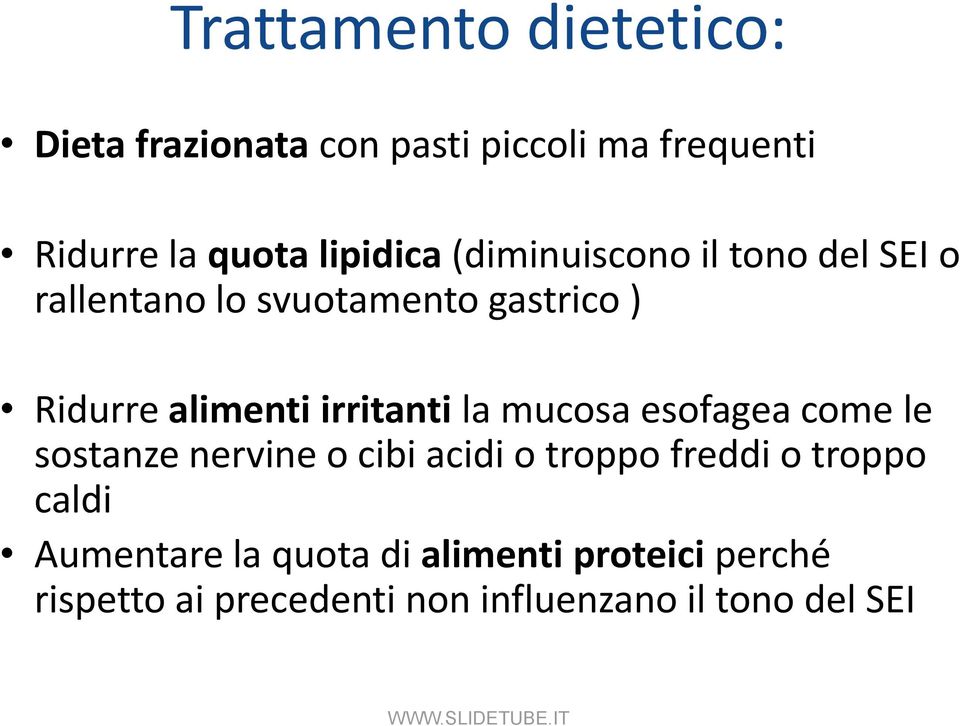 irritanti la mucosa esofagea come le sostanze nervine o cibi acidi o troppo freddi o troppo