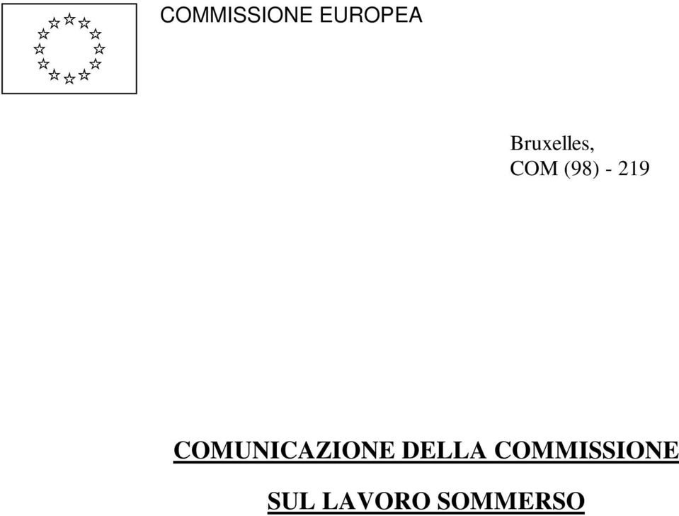 219 COMUNICAZIONE DELLA