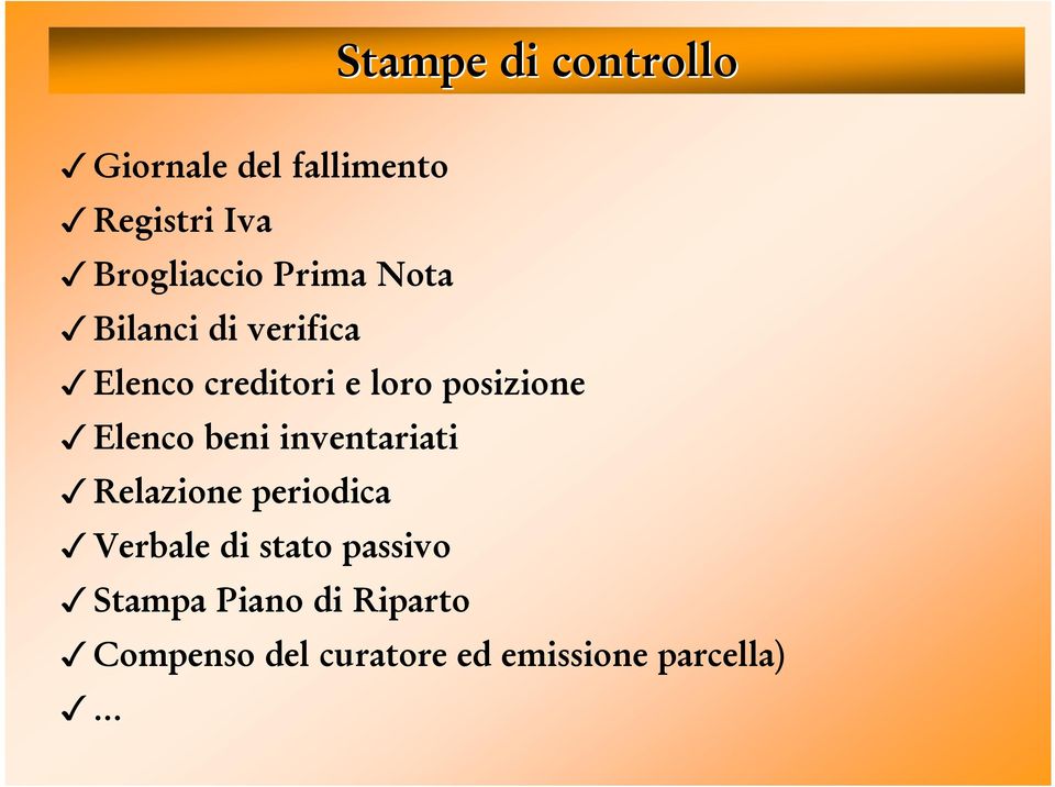 posizione Elenco beni inventariati Relazione periodica Verbale di