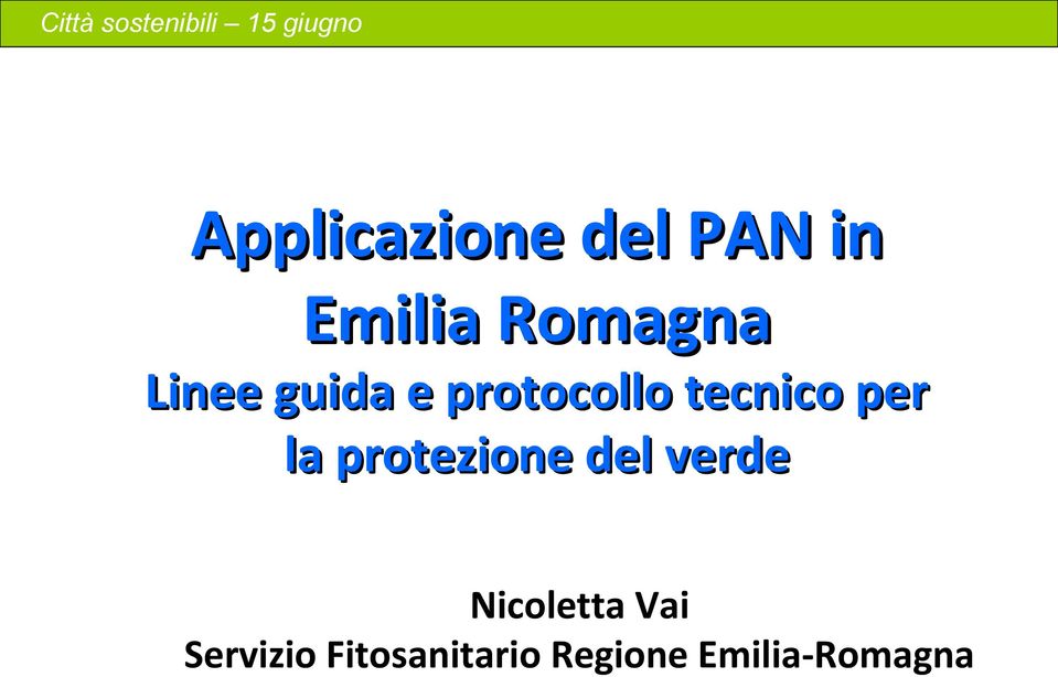 Vai Servizio Fitosanitario Regione Emilia-Romagna Massimo