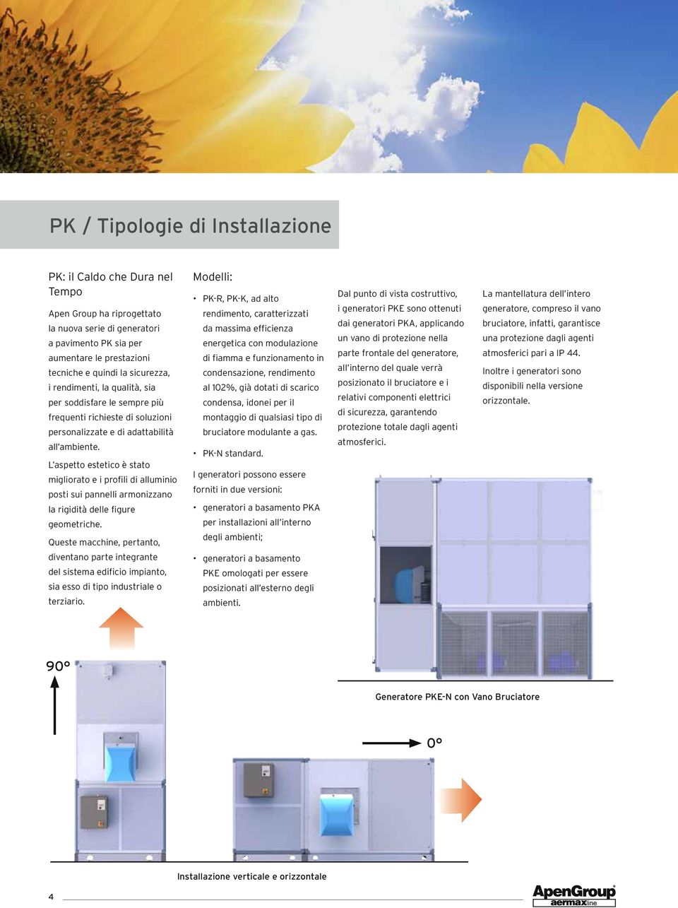 L aspetto estetico è stato migliorato e i profili di alluminio posti sui pannelli armonizzano la rigidità delle figure geometriche.