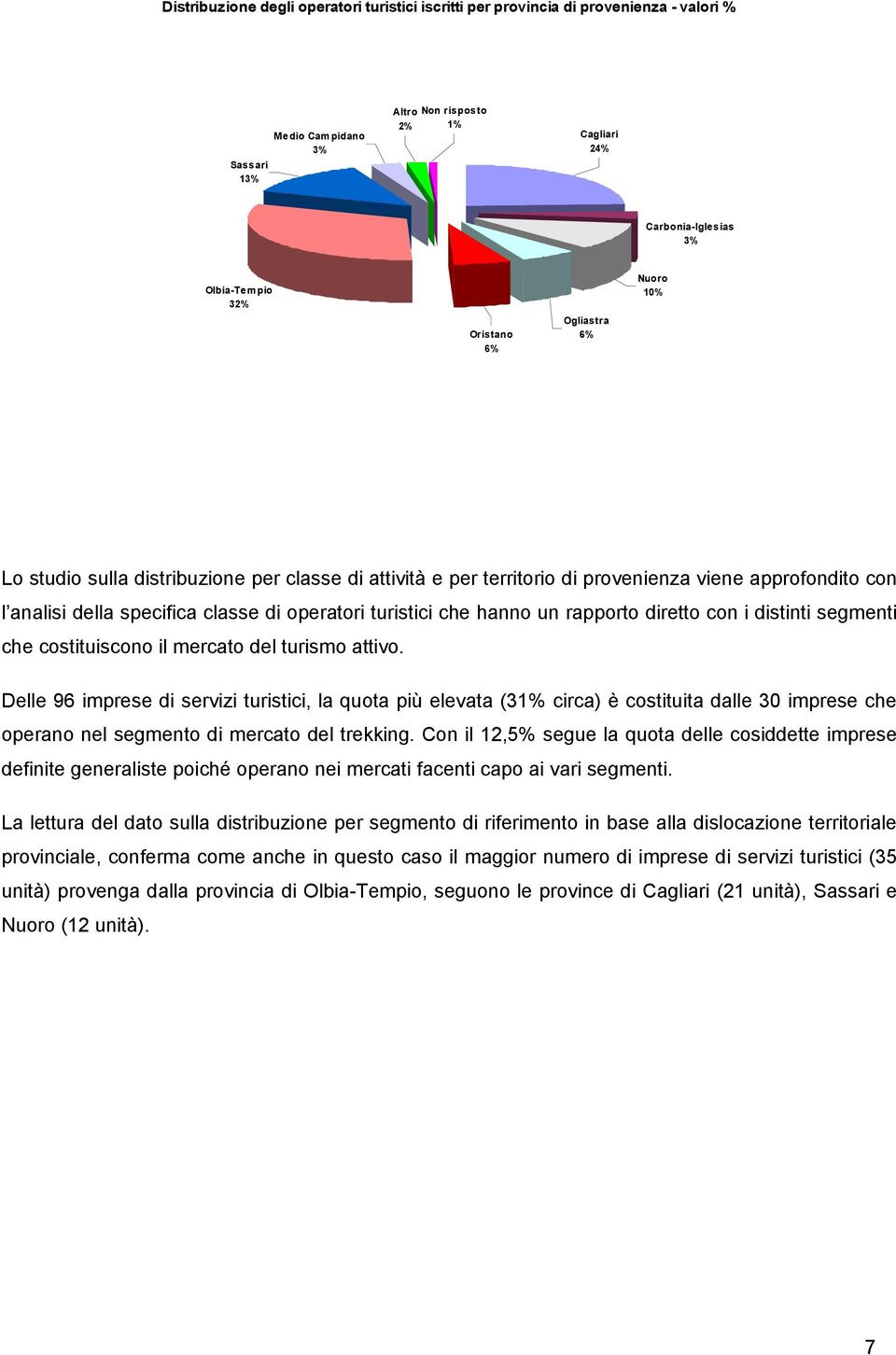 rapporto diretto con i distinti segmenti che costituiscono il mercato del turismo attivo.