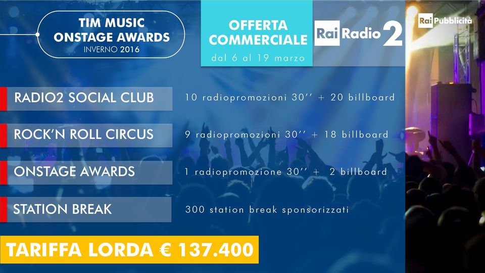 radiopromozioni 30 + 18 billboard 1 radiopromozione 30 + 2