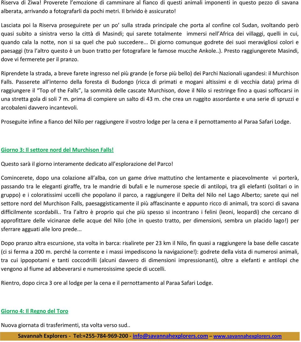 nell Africa dei villaggi, quelli in cui, quando cala la notte, non si sa quel che può succedere.