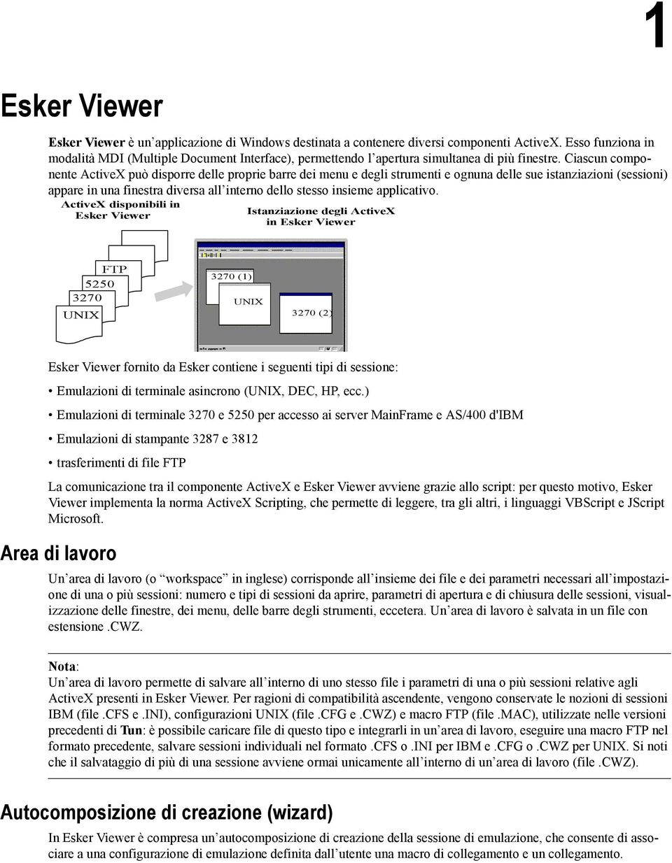 Ciascun componente ActiveX può disporre delle proprie barre dei menu e degli strumenti e ognuna delle sue istanziazioni (sessioni) appare in una finestra diversa all interno dello stesso insieme