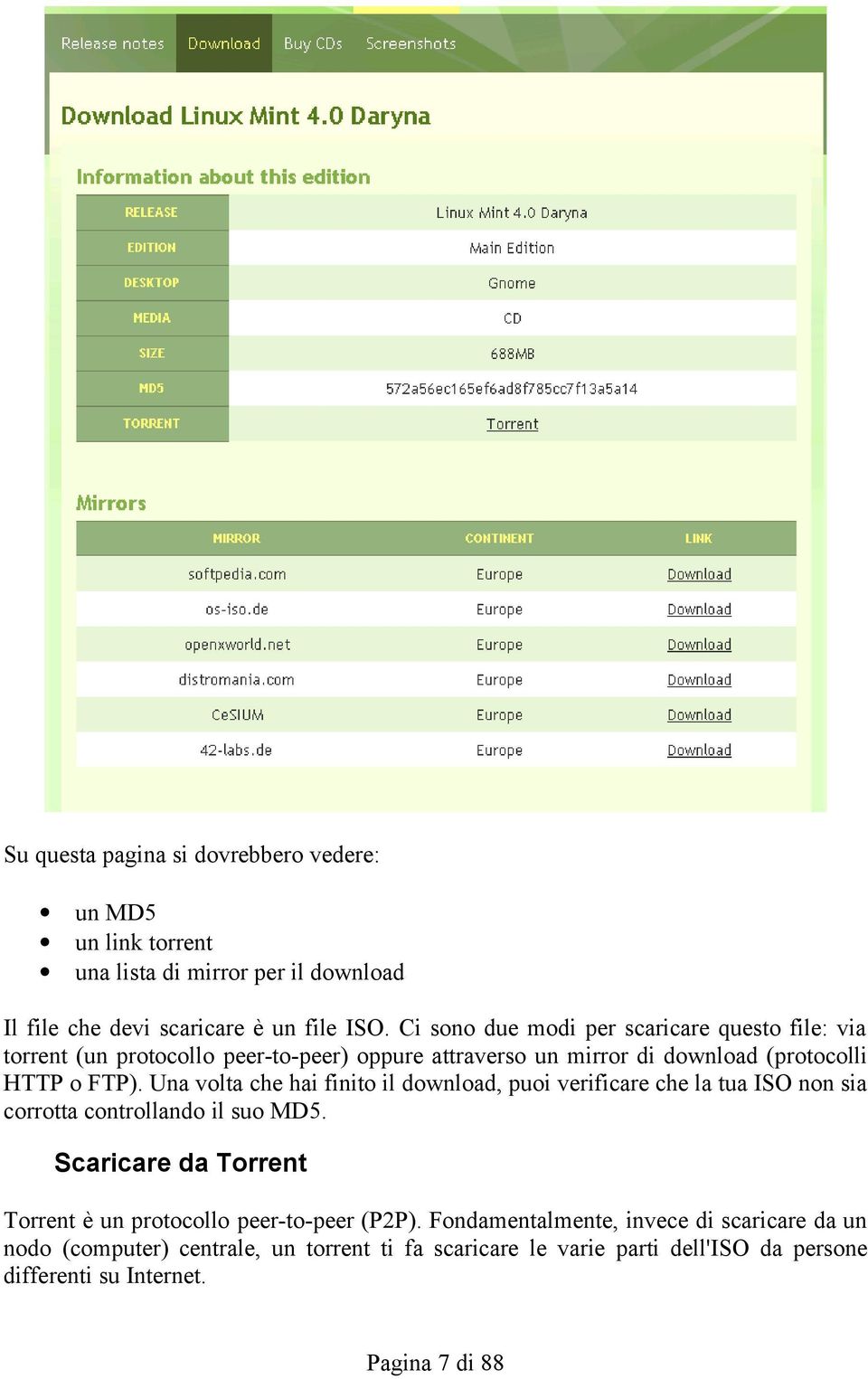 Una volta che hai finito il download, puoi verificare che la tua ISO non sia corrotta controllando il suo MD5.