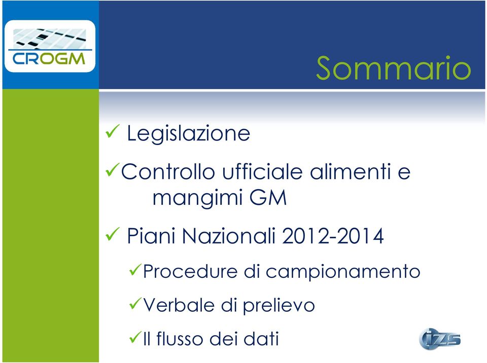 Nazionali 2012-2014 Procedure di