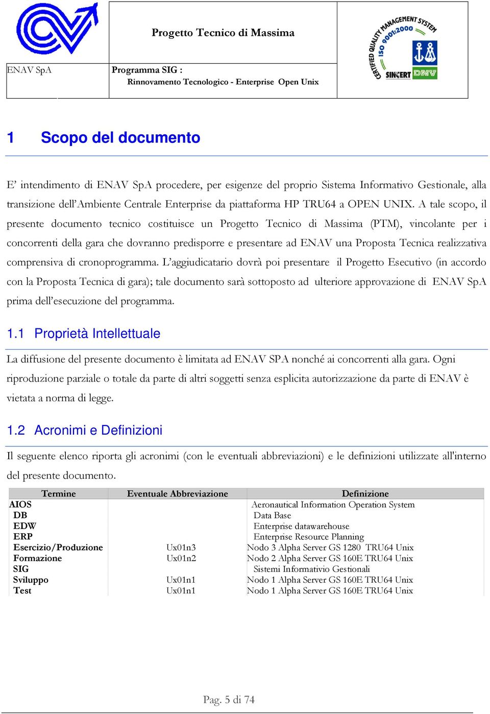 Tecnica realizzativa comprensiva di cronoprogramma.