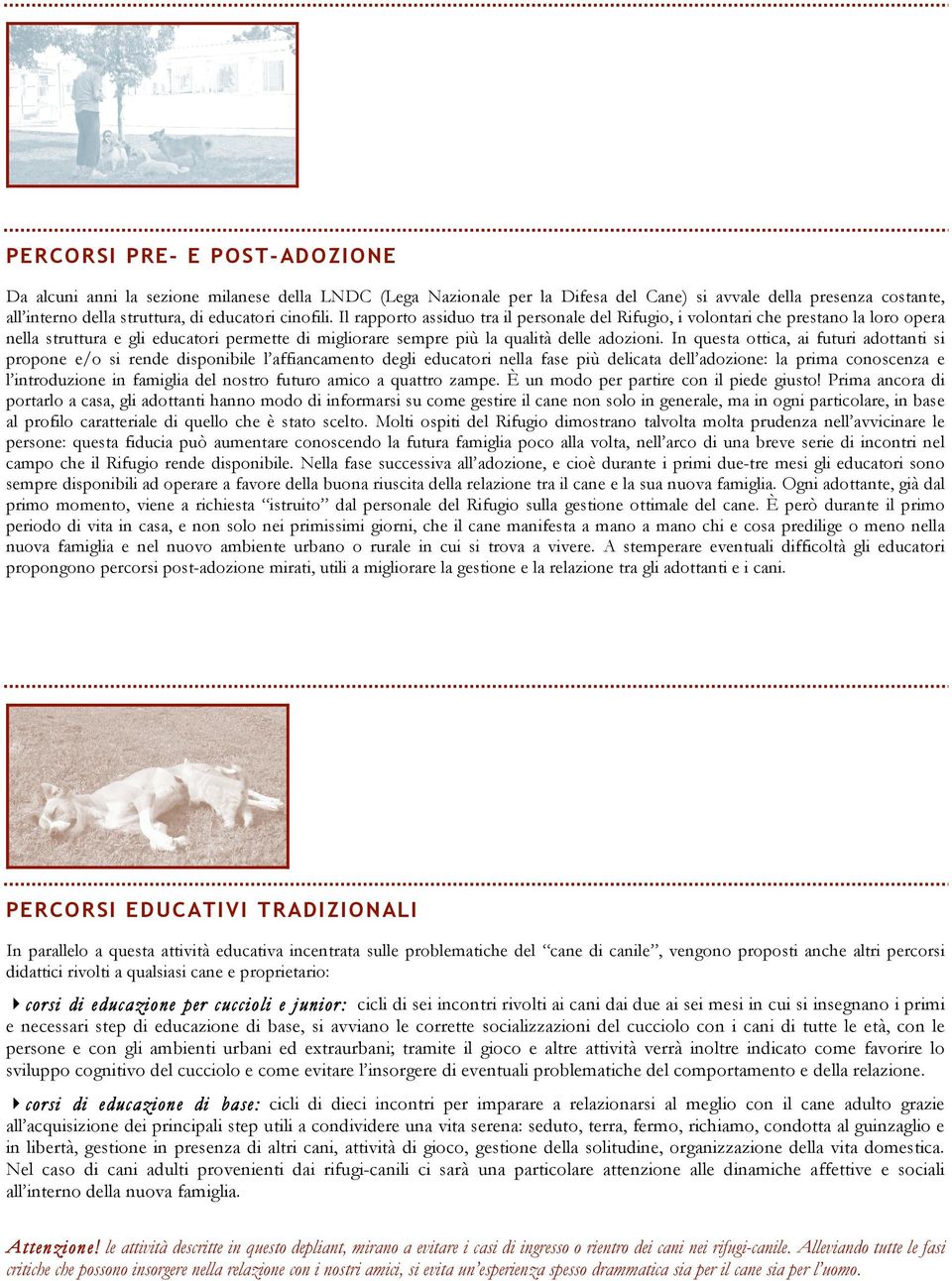 In questa ottica, ai futuri adottanti si propone e/o si rende disponibile l affiancamento degli educatori nella fase più delicata dell adozione: la prima conoscenza e l introduzione in famiglia del