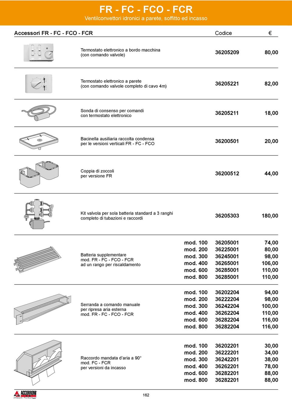 36512 44,00 Kit valvola per sola batteria standard a 3 ranghi completo di tubazioni e raccordi 36205303 1 Batteria supplementare mod.