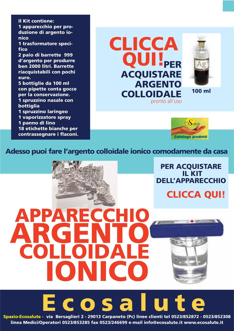 1 spruzzino nasale con bottiglia 1 spruzzino laringeo 1 vaporizzatore spray 1 panno di lino 18 etichette bianche per contrassegnare i flaconi. CLICCA QUI!