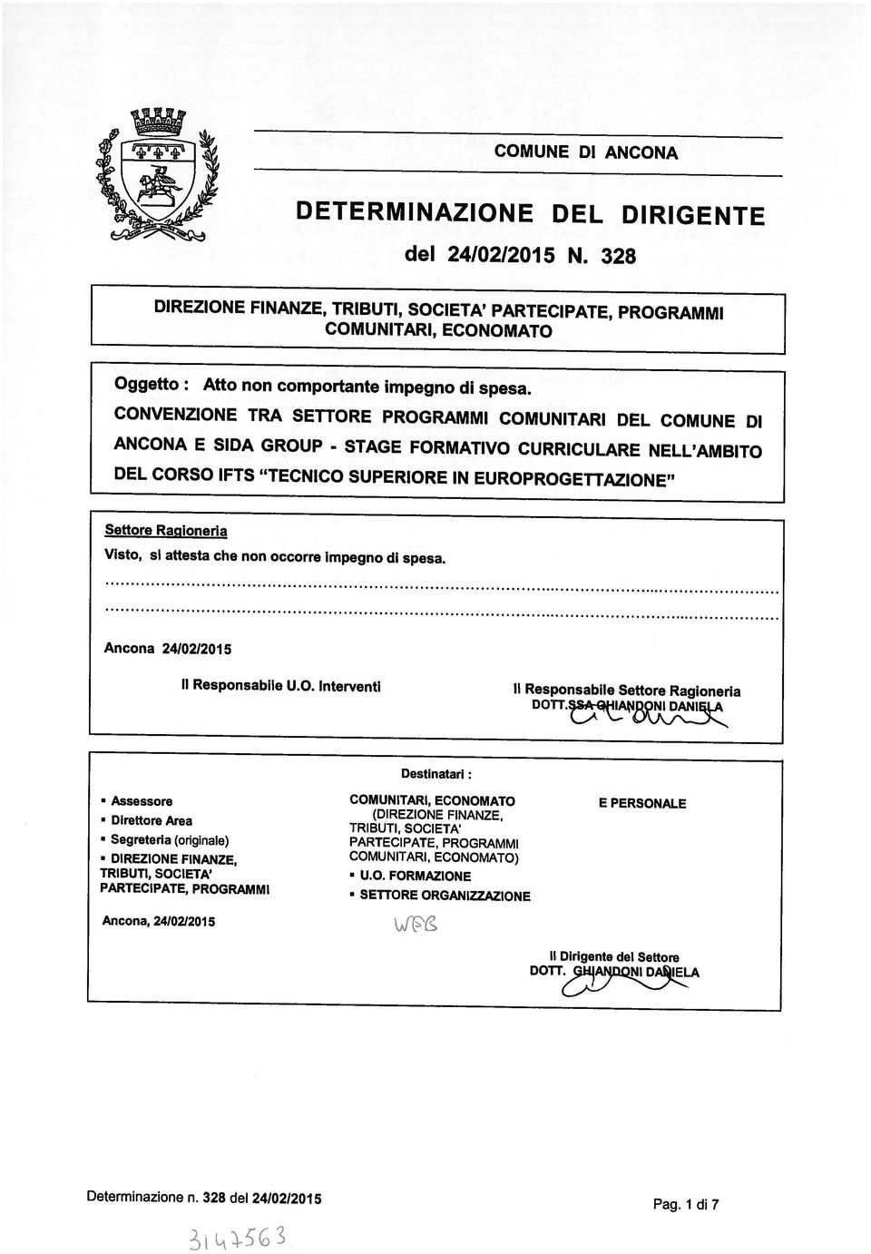 TANJ2QID,N!A Il Dirigente del Settore Ancona, 2410212015 PARTECIPATE, PROG