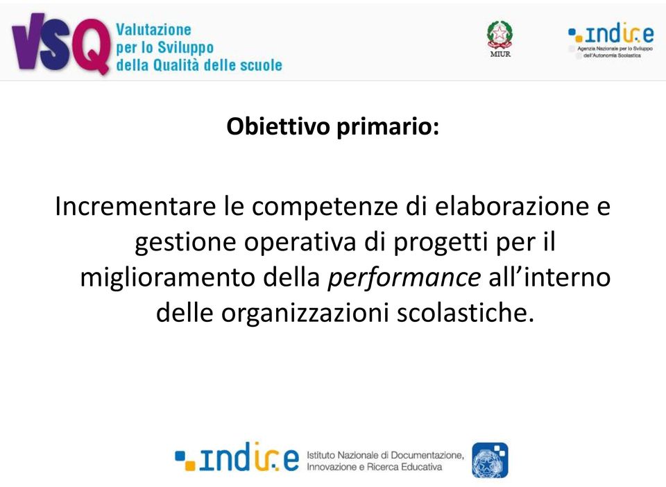 operativa di progetti per il miglioramento