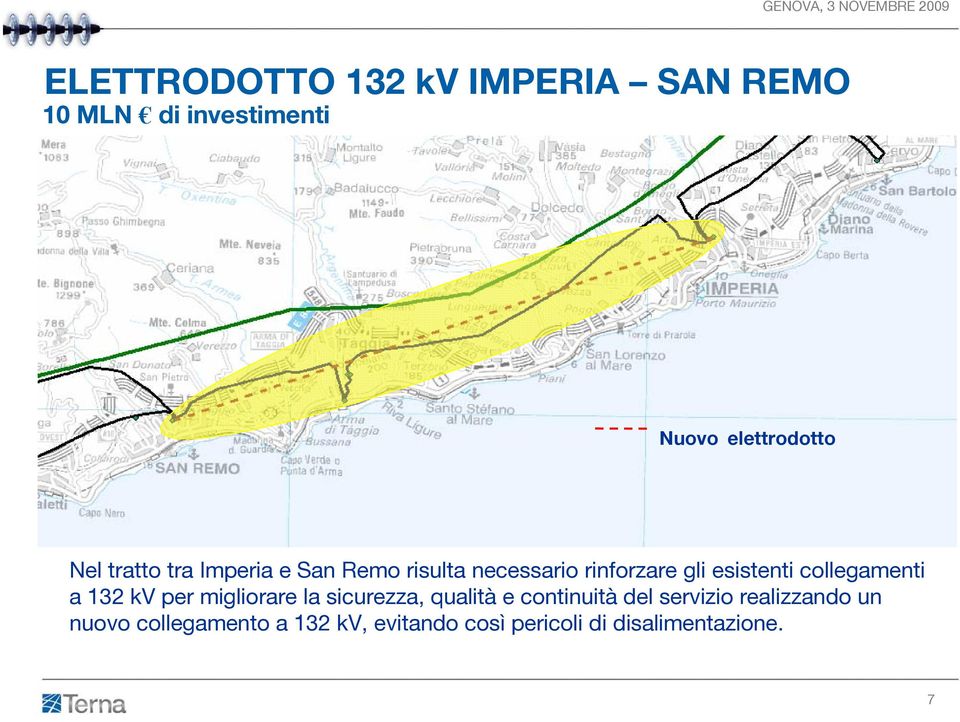 collegamenti a 132 kv per migliorare la sicurezza, qualità e continuità del