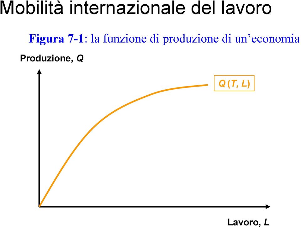 funzione di produzione di un