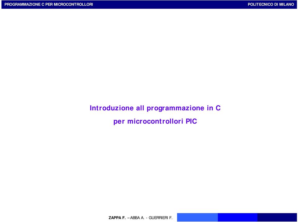 programmazione