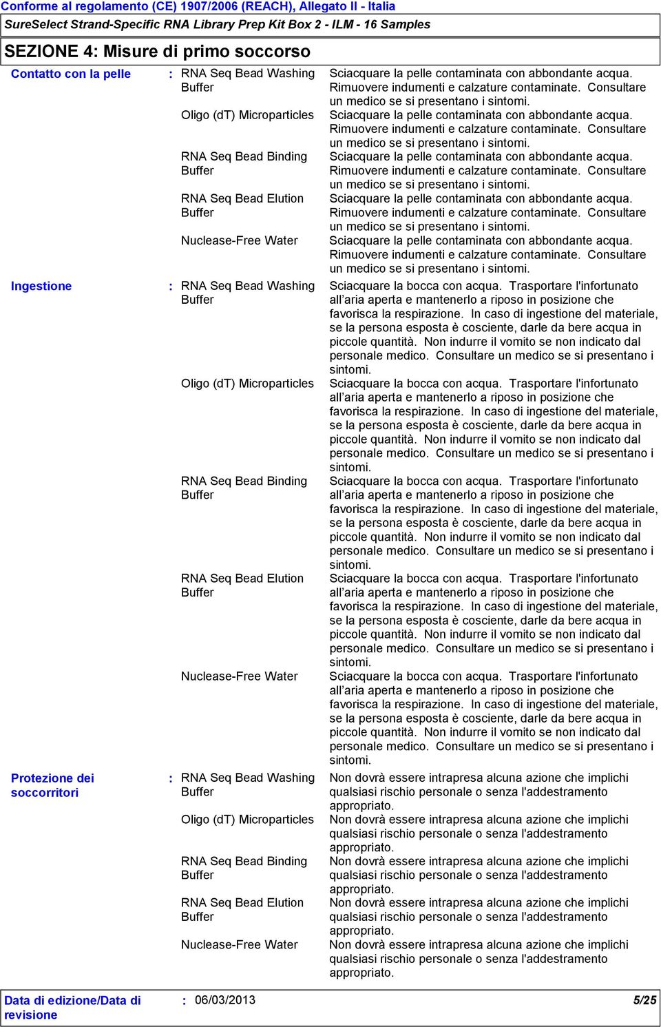 Sciacquare la pelle contaminata con abbondante acqua. Rimuovere indumenti e calzature contaminate.  Sciacquare la pelle contaminata con abbondante acqua. Rimuovere indumenti e calzature contaminate. Consultare un medico se si presentano i sintomi.