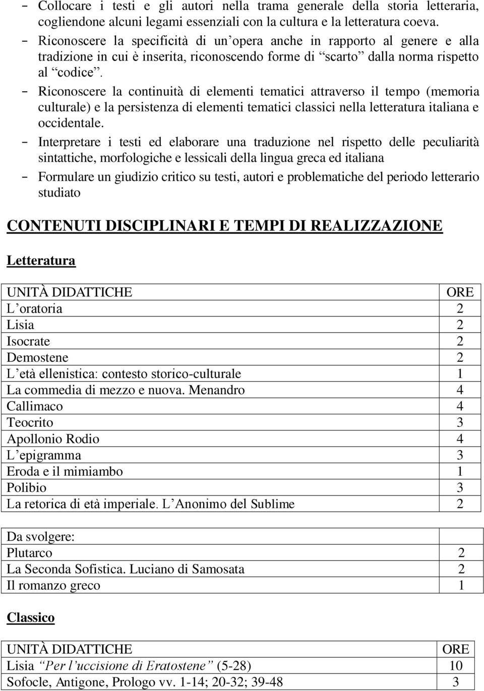 Riconoscere la continuità di elementi tematici attraverso il tempo (memoria culturale) e la persistenza di elementi tematici classici nella letteratura italiana e occidentale.