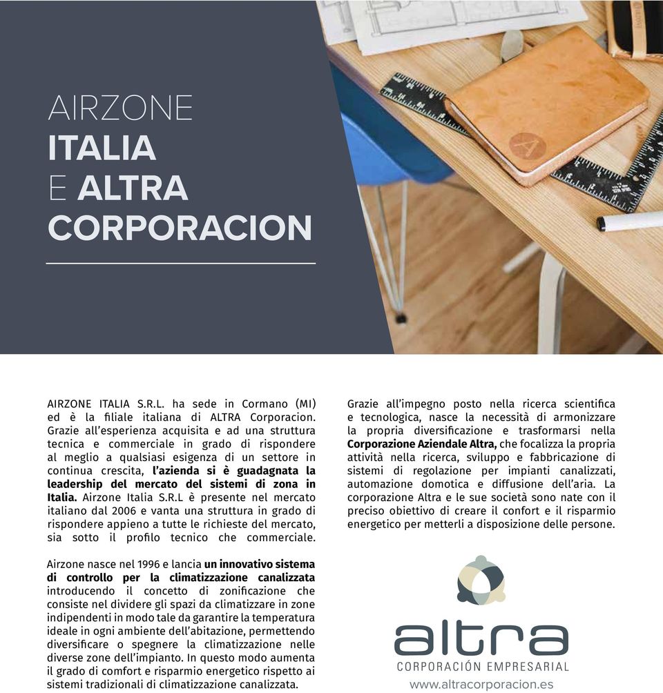 leadership del mercato del sistemi di zona in Italia. Airzone Italia S.R.