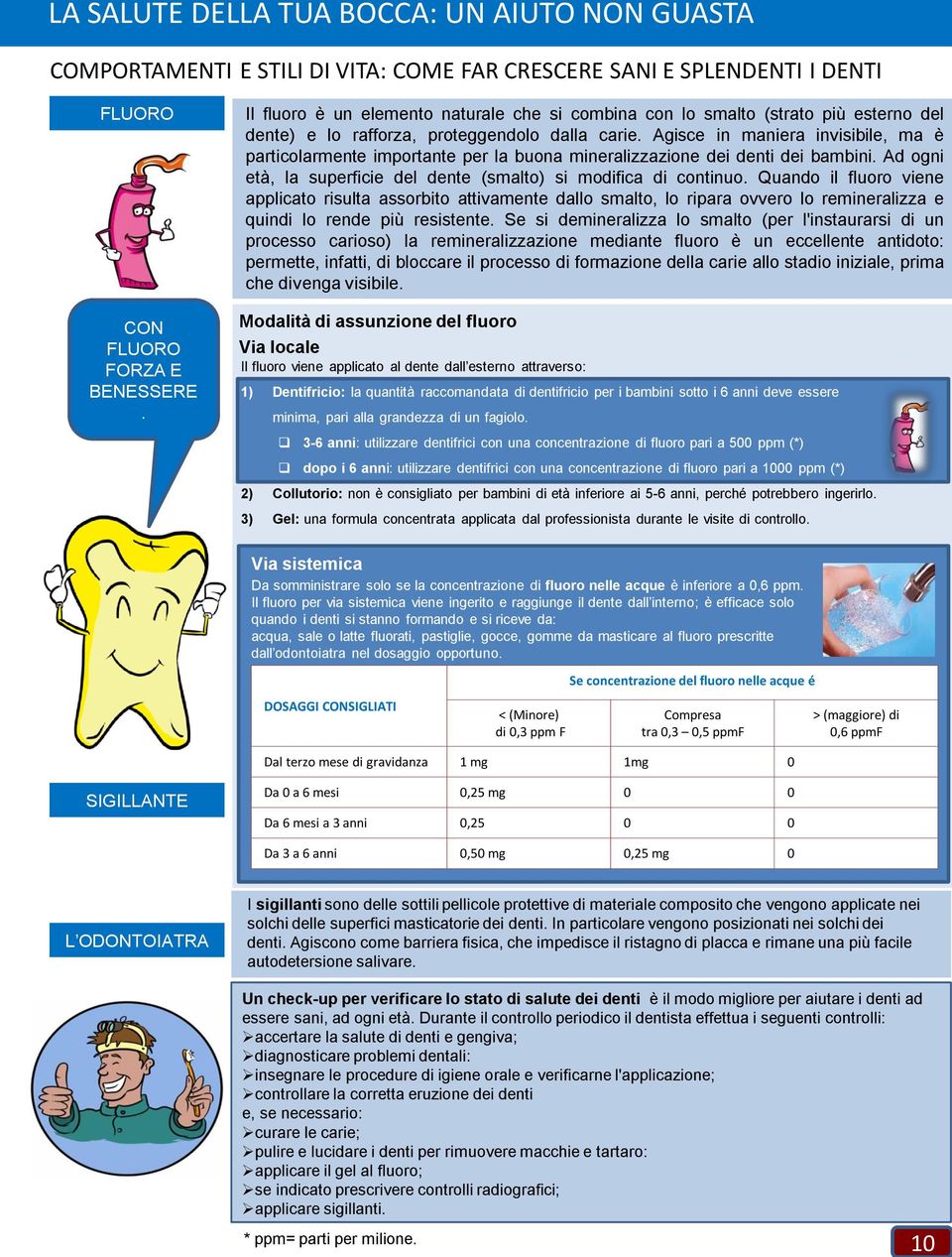 Agisce in maniera invisibile, ma è particolarmente importante per la buona mineralizzazione dei denti dei bambini. Ad ogni età, la superficie del dente (smalto) si modifica di continuo.