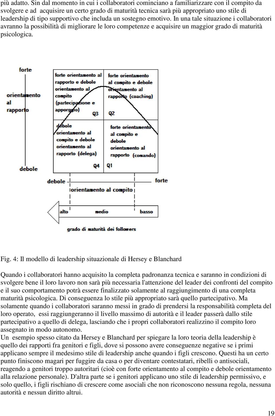 supportivo che includa un sostegno emotivo. In una tale situazione i collaboratori avranno la possibilità di migliorare le loro competenze e acquisire un maggior grado di maturità psicologica. Fig.