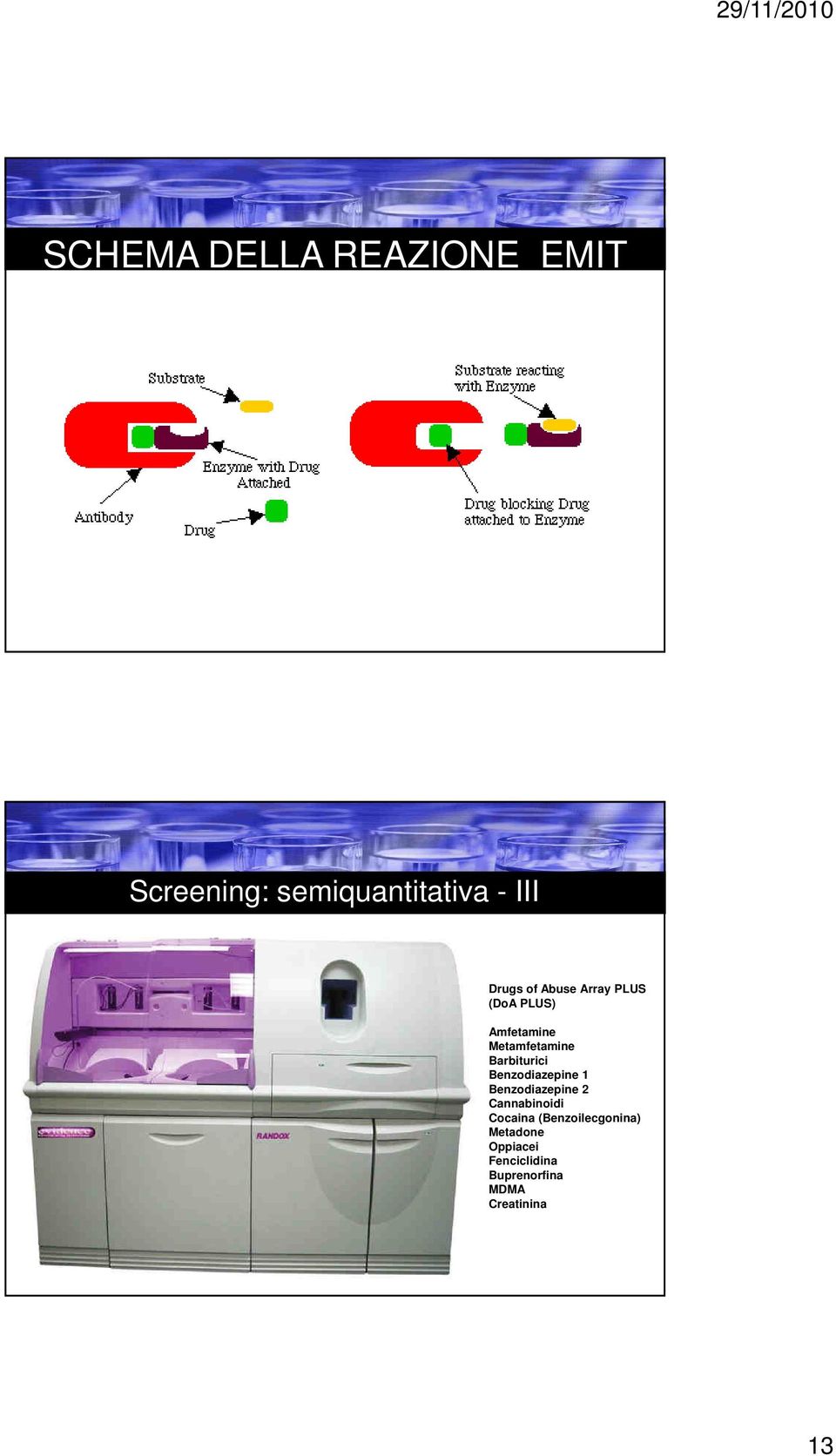 Barbiturici Benzodiazepine Benzodiazepine 2 Cannabinoidi Cocaina