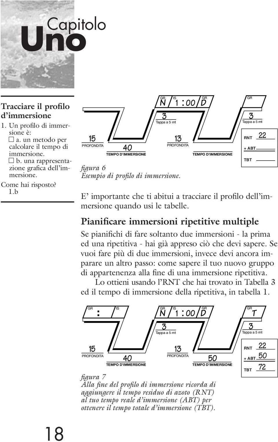 Pianificare immersioni ripetitive multiple Se pianifichi di fare soltanto due immersioni - la prima ed una ripetitiva - hai già appreso ciò che devi sapere.