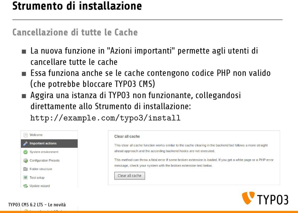 contengono codice PHP non valido (che potrebbe bloccare TYPO3 CMS) Aggira una istanza di TYPO3