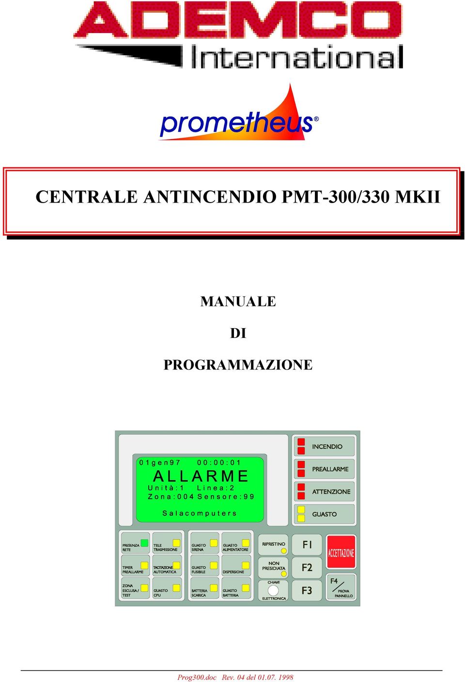 DI PROGRAMMAZIONE