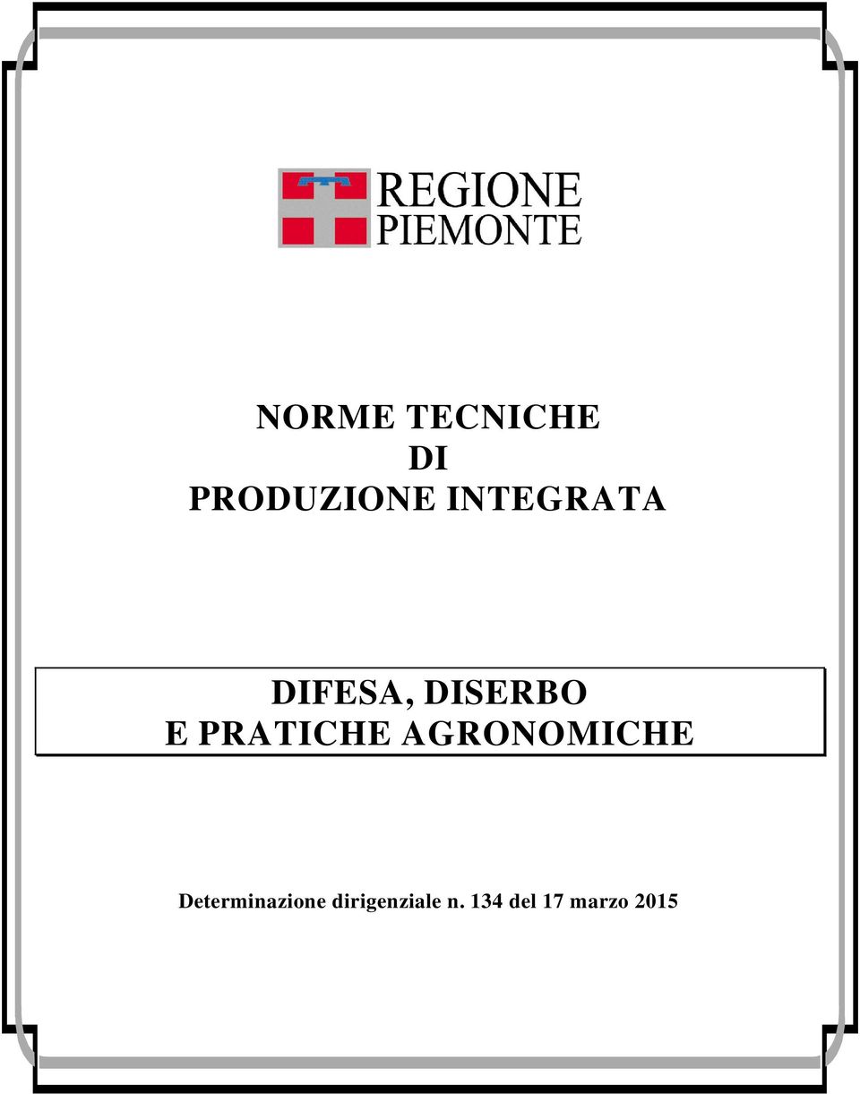 PRATICHE AGRONOMICHE