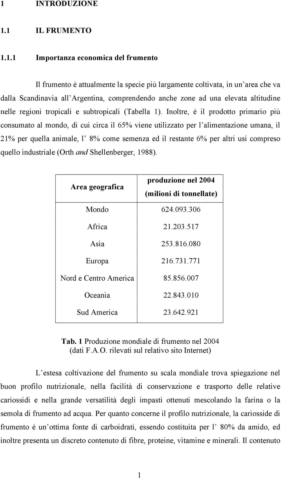 Inoltre, è il prodotto primario più consumato al mondo, di cui circa il 65% viene utilizzato per l alimentazione umana, il 21% per quella animale, l 8% come semenza ed il restante 6% per altri usi