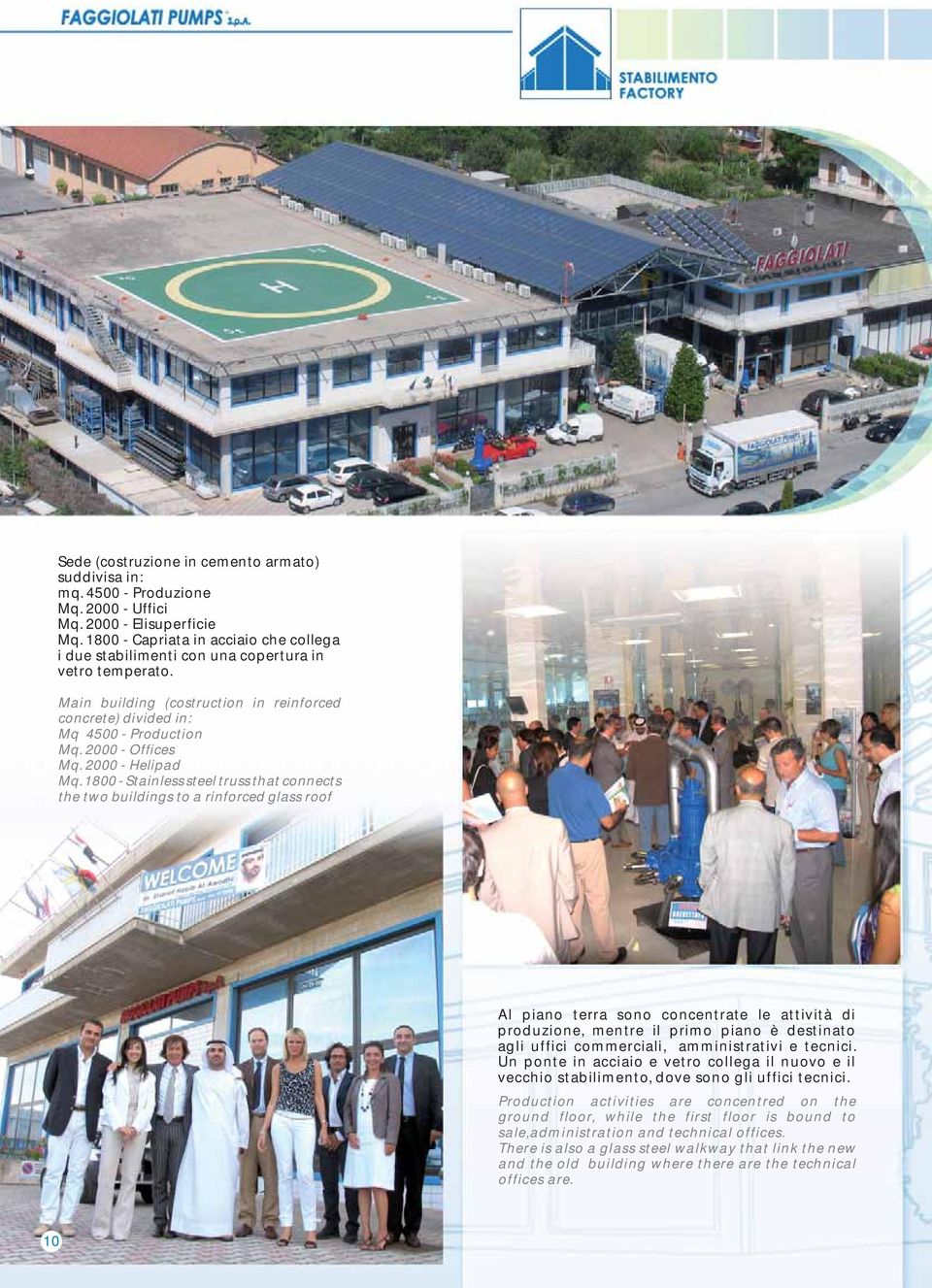 2000 - Offices Mq. 2000 - Helipad Mq.